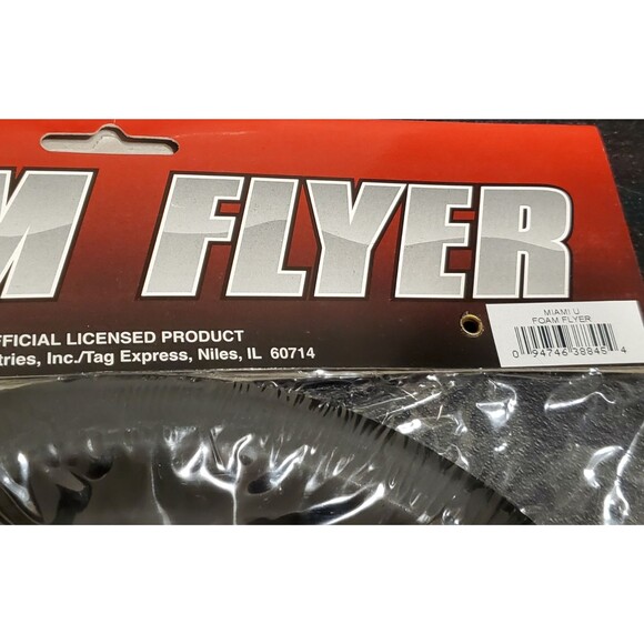 NCAA University of Miami Hurricanes 9" Foam Flyer Flying Disc - NEW - QTY AVAIL - Picture 4 of 5